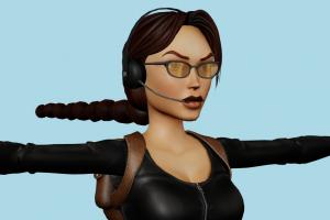 Lara Croft Lara-Croft, Lara, Croft, lara, Tomb-Raider, girl, female, woman, people, human, xna, characters, rigged